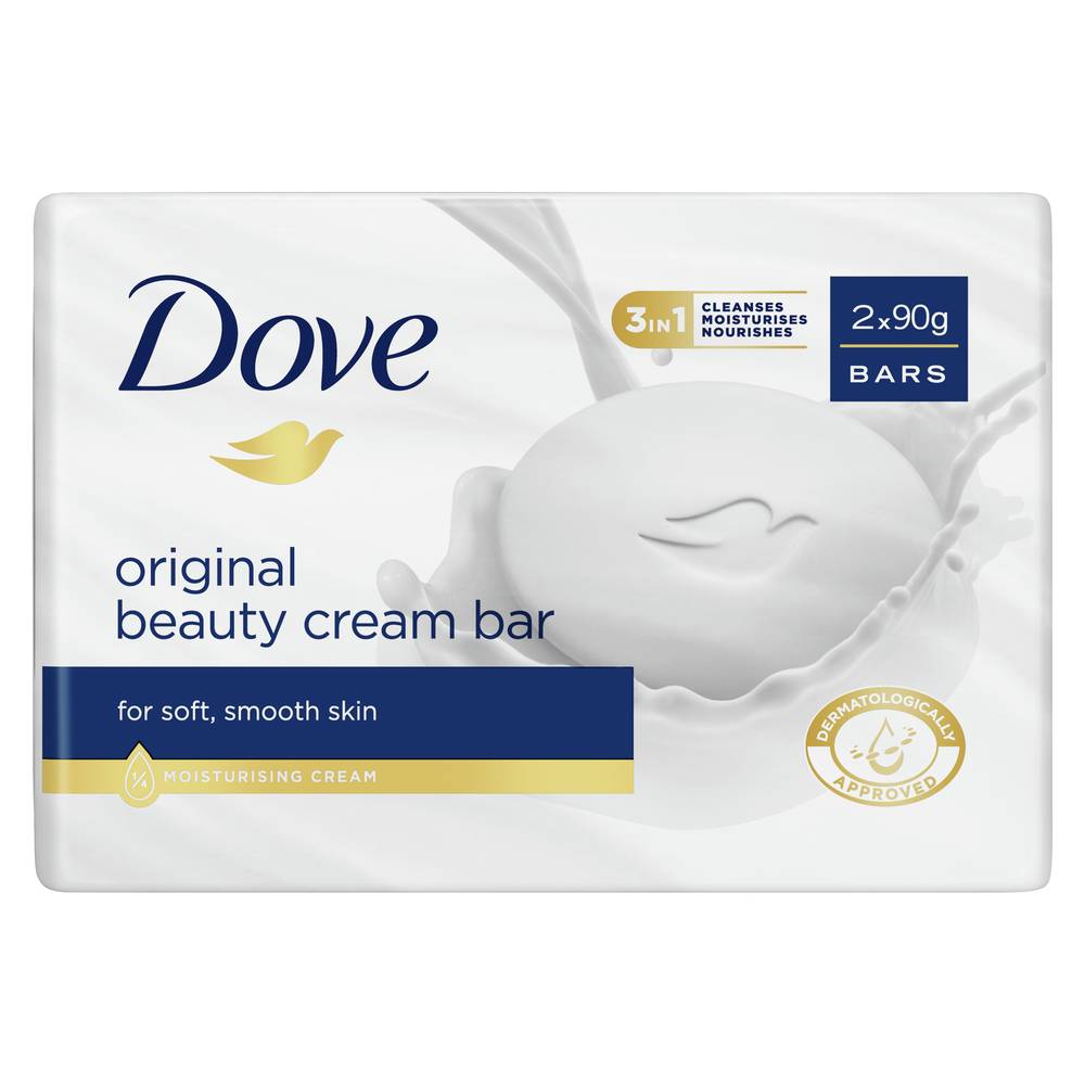 Dove Original Beauty Cream Bar Soap (2 pack)