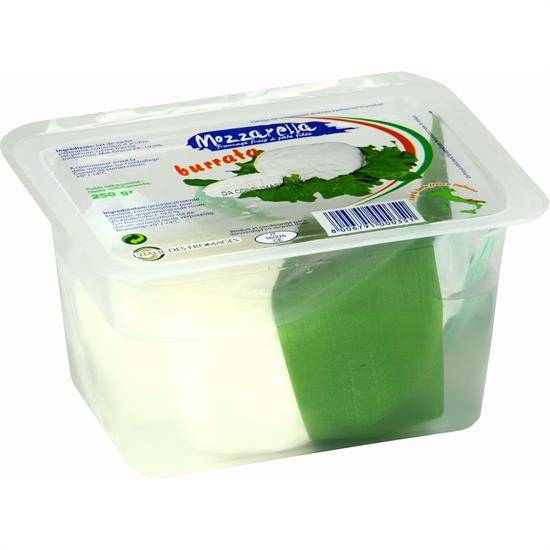 Mozzarella Burrata L'ITALIE DES FROMAGES - la barquette de 250g