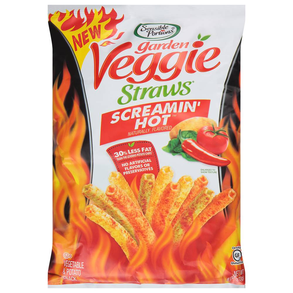 Sensible Portions Garden Veggie Straws Vegetable & Potato Snack