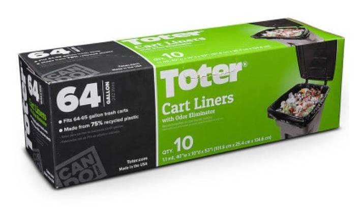 Toter 64 Gallon Trash Can Liners (10 ct)