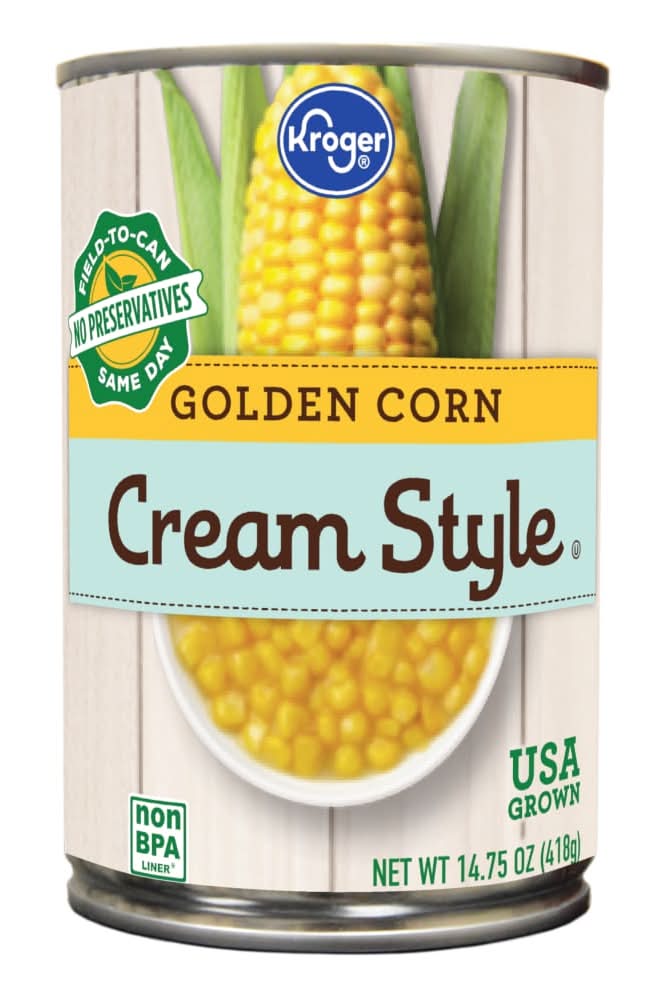 Kroger Canned Cream Style Golden Corn (14.75 oz)