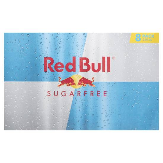 Red Bull Sugar Free Energy Drink 8x250ml 8 pack