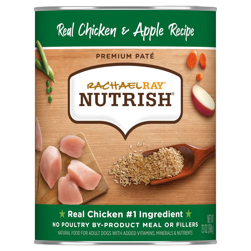 Nutrish Premium Pate Real Chicken & Apple Recipe Dog Food (13 oz)