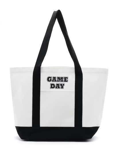 Black & White Game Day Tote By Celebrate It