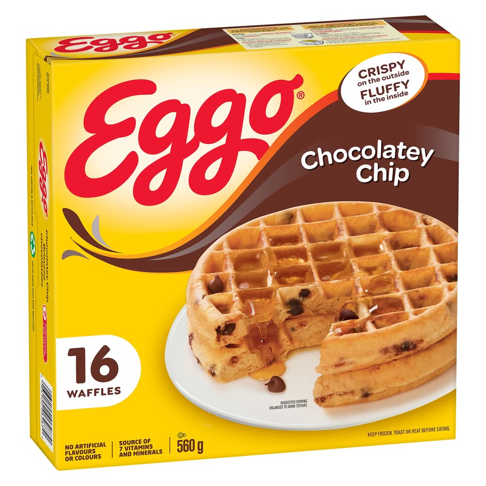 Eggo Waffles, Chocolatey Chip (560 g, 16 ct)