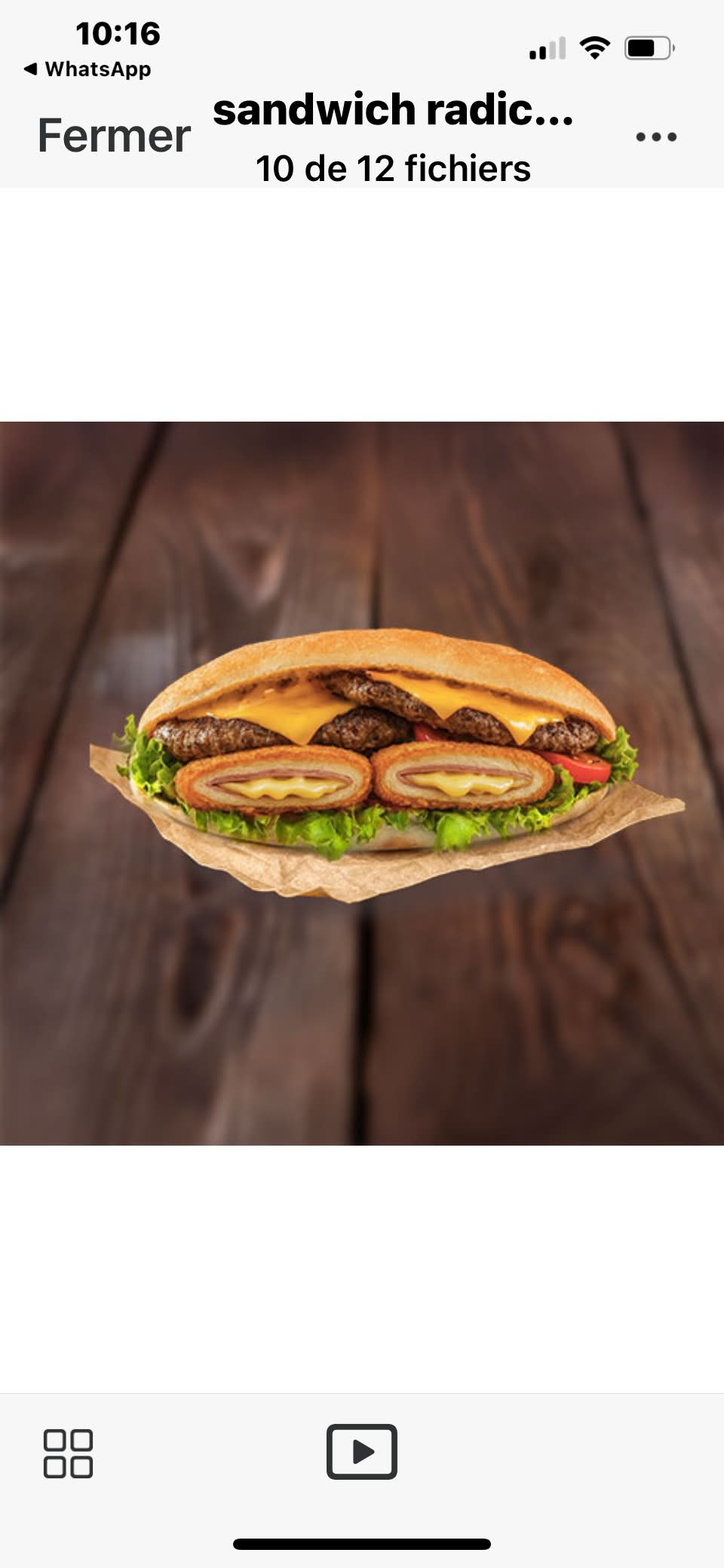 Menu radical