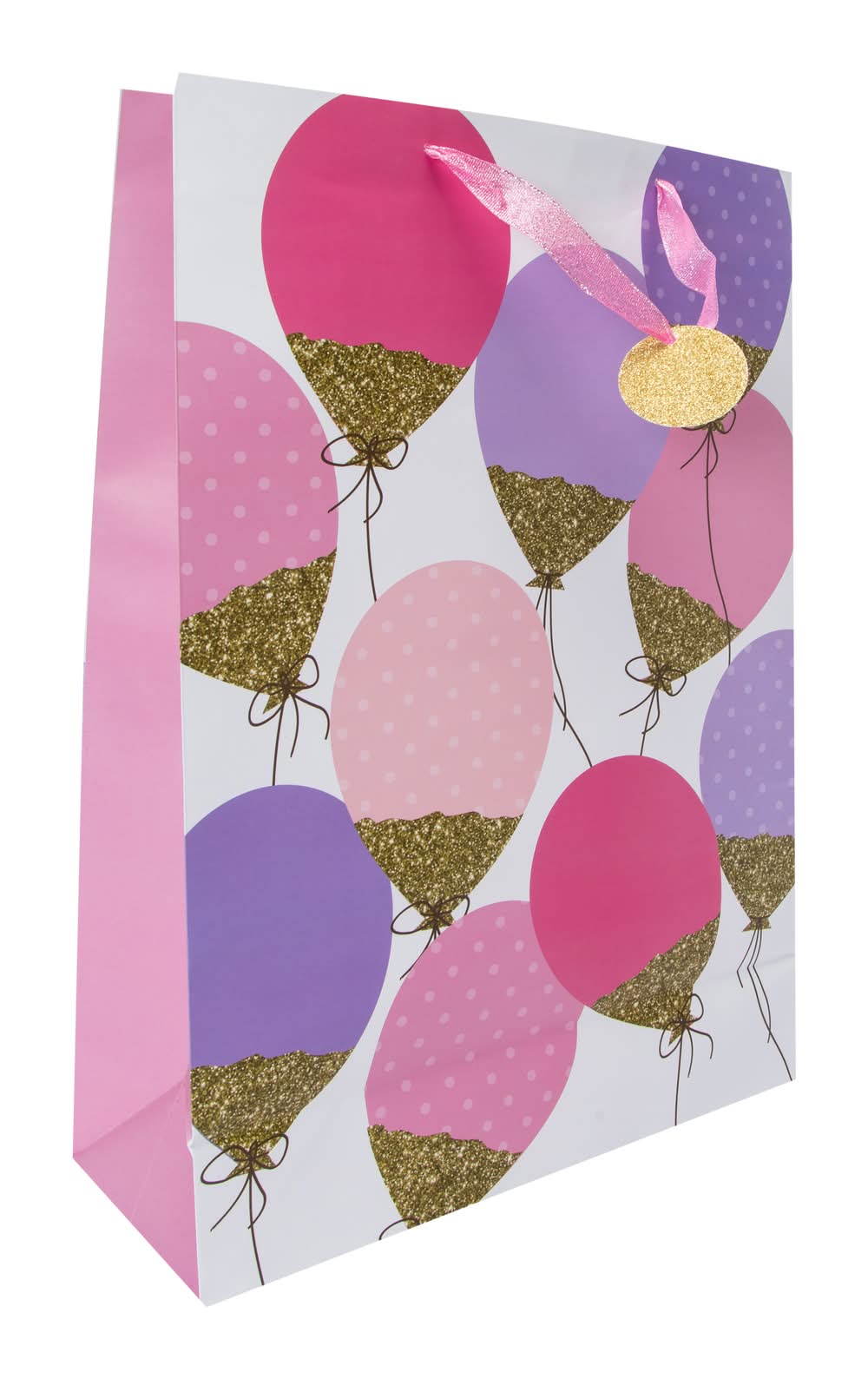 Birthday-Themed Paper Gift Bags Pastel Balloons