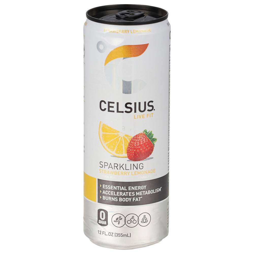 Celsius Energy Drink, Strawberry Lemonade (12 fl oz)