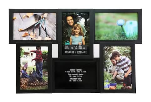 Studio Décor Opening Collage Frame, 4X6 in, Black