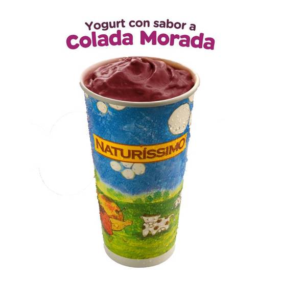 Yogurt con sabor a  Colada Morada