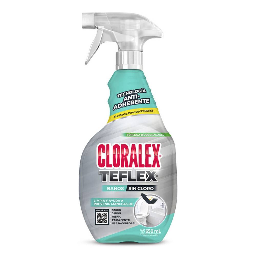 Cloralex limpiador teflex para baño