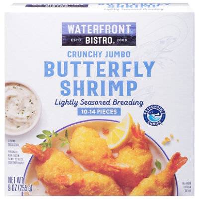 Waterfront Bistro Jumbo Crunchy Butterfly Shrimp - 9 Oz