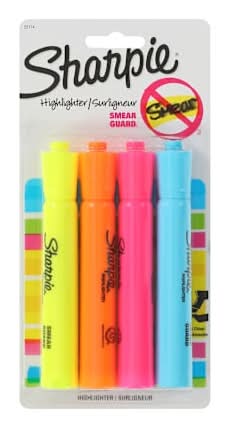 Sharpie® Highlighter 4-Pack