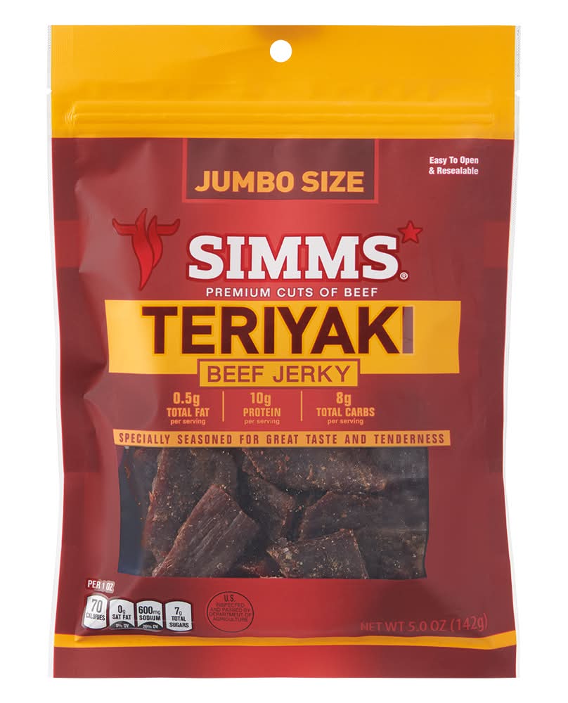 Simms Teriyaki Beef Jerky (5 oz)
