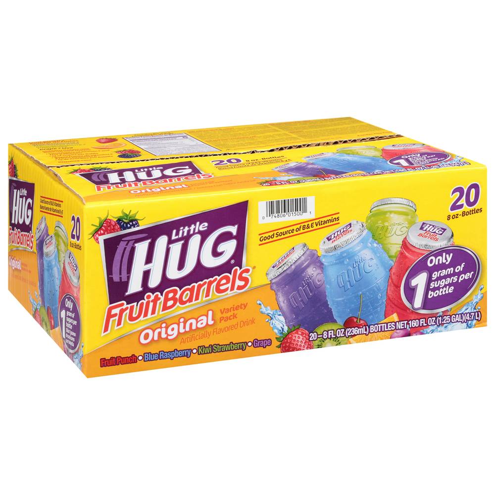 Little Hug Fruit Barrels Variety pack Original Drink (20 ct, 8 fl oz)