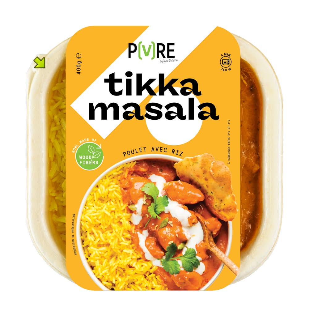 Top's Foods - Pure poulet tikka masala au riz (400g)