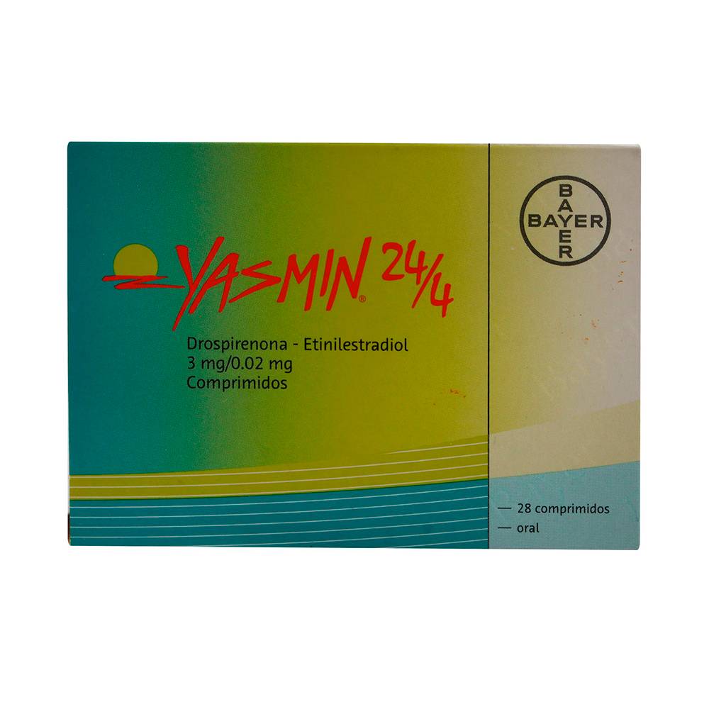 Bayer · Yasmin 24/4 comprimidos 3 mg / 0.02 mg (28 un)