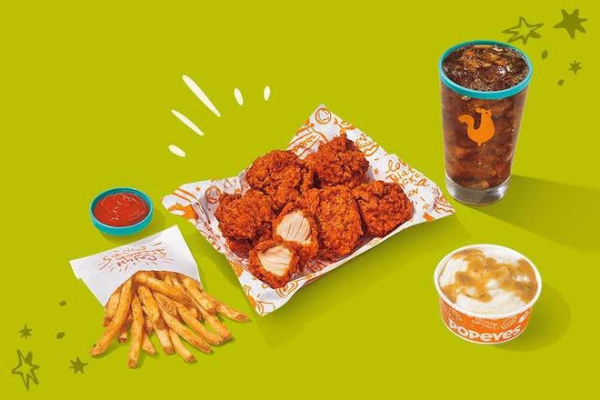 6Pc Boneless Wings Lg Combo