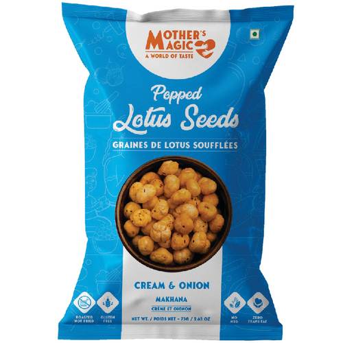 Mother's Magic Popped Lotus Seeds Cream & Onion 75 g