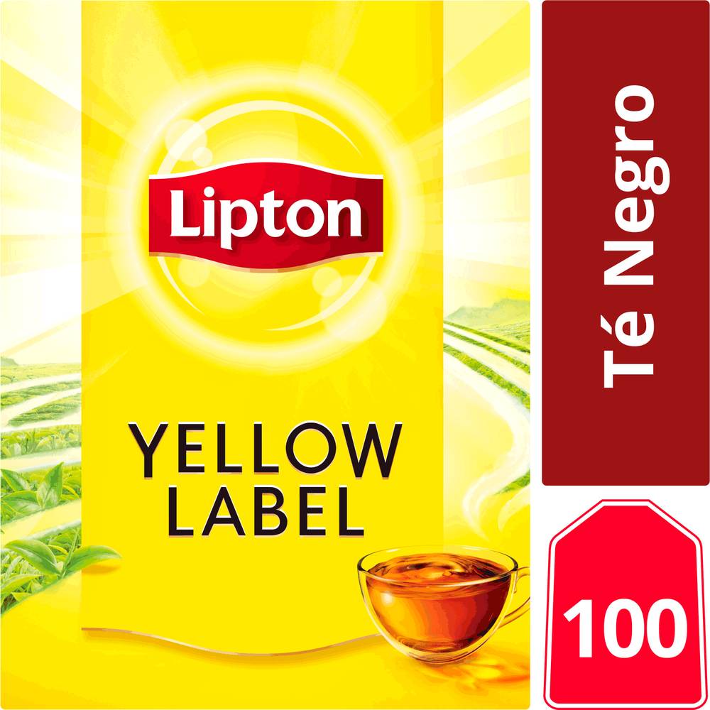 Lipton té negro yellow label (caja 100 u)