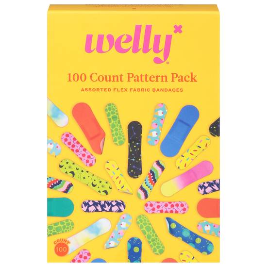 Welly Bravery Bandages Assorted Pattern, 100ct