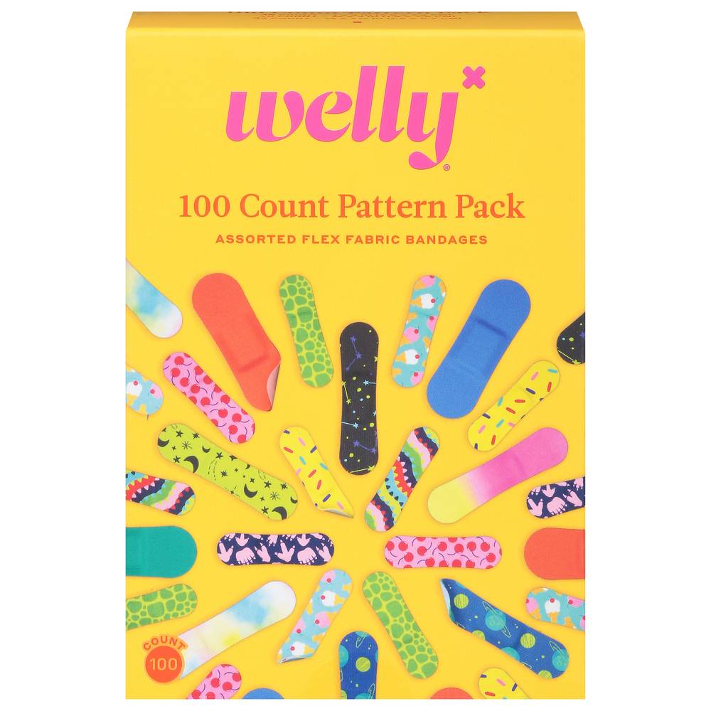 Welly Assorted Pattern Flex Fabric Bravery Bandages (100 ct)