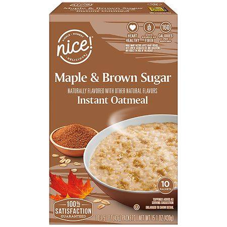 Nice! Instant Oatmeal (maple & brown sugar)