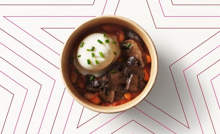 Roasted Mushroom, Beans & Egg Protein Pot