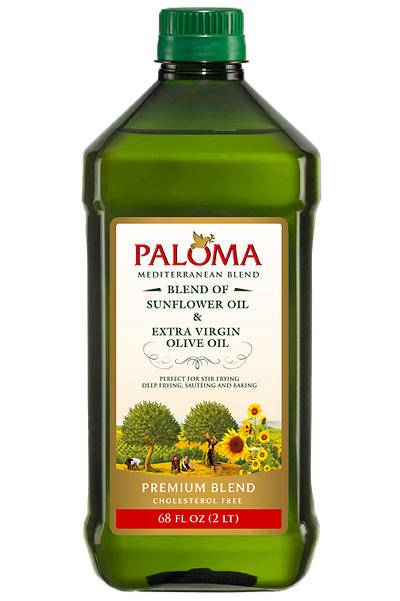 Paloma Mediterranean Blend Sunflower & Extra Virgin Olive Oil, 68 Oz.