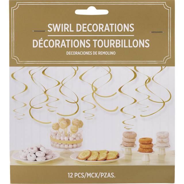 Party City Swirl Decorations (gold )