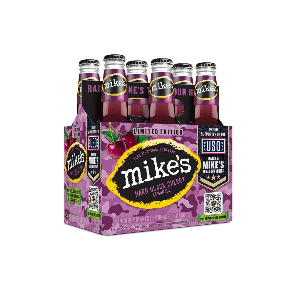 Mike's Hard Black Cherry Lemonade Beer (6 x 11.2 fl oz)