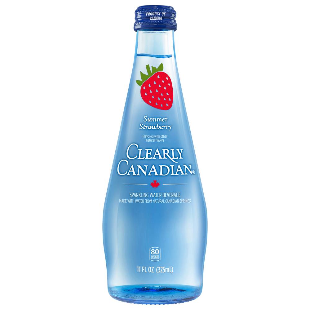 Clearly Canadian Summer Strawberry Sparkling Spring Water Beverage (12 x 11 fl oz)