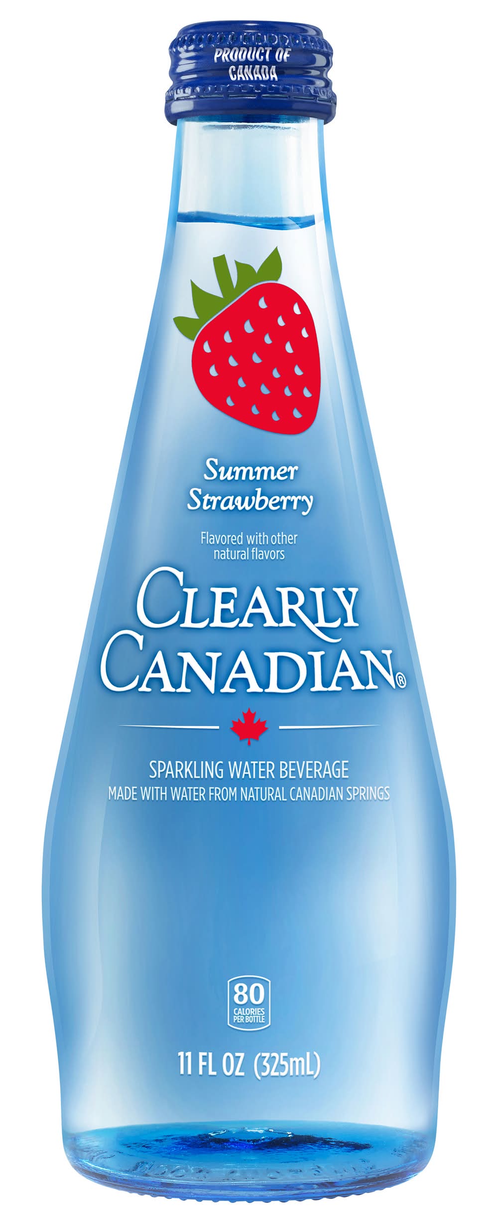 Clearly Canadian Sparkling Spring Water Beverage, Summer Strawberry (11 fl oz)