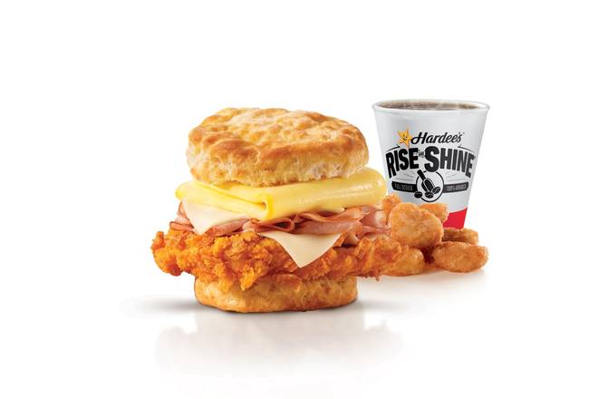 Hand-Breaded Chicken Cordon Bleu Biscuit Combo