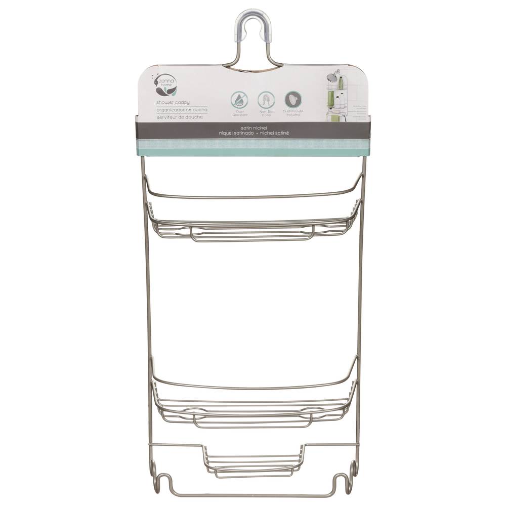 Zenna Home Satin Nickel Shower Caddy