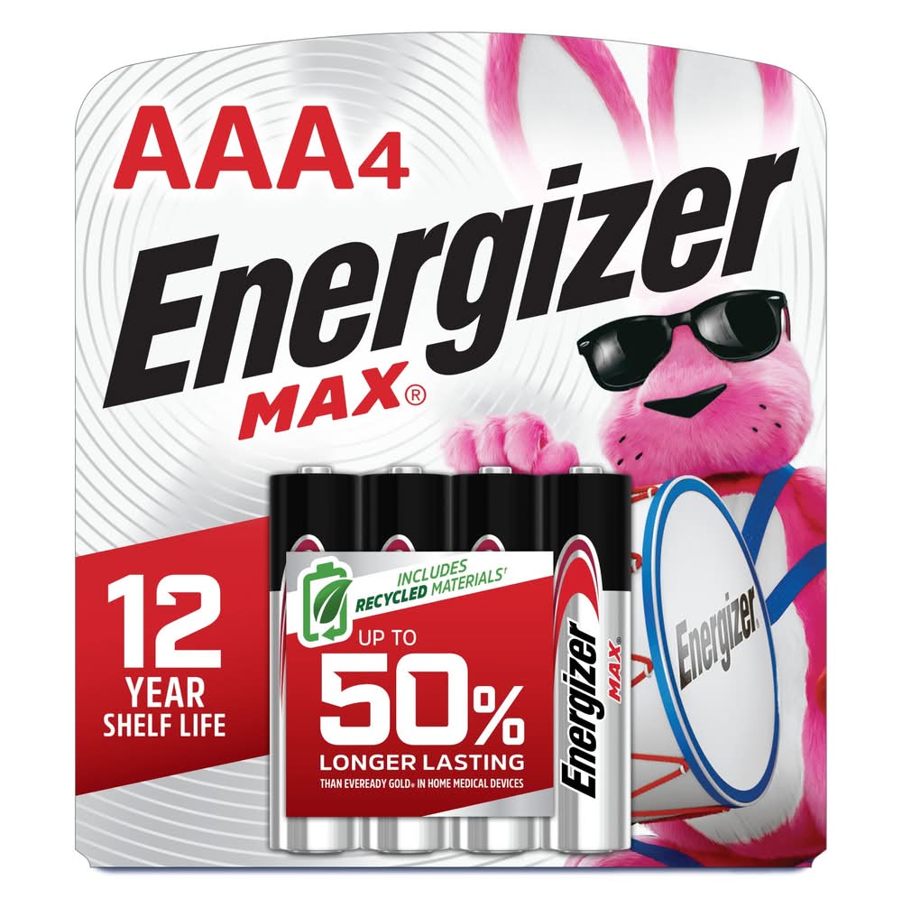 Energizer MAX Alkaline AAA Batteries ( 4 -Pack)