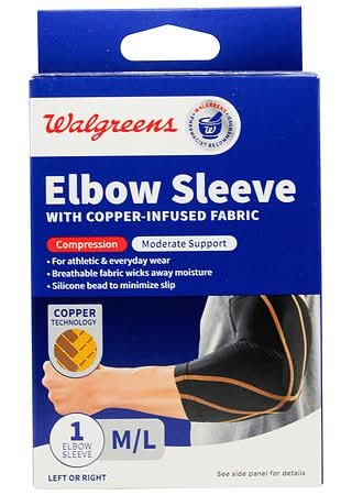 Walgreens Copper Elbow Sleeve Medium / Large