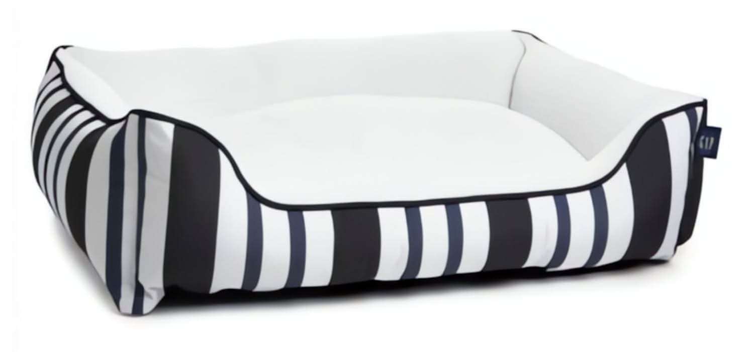 GAP Rugby Stripe Navy Cuddler Bed, 1 Medium