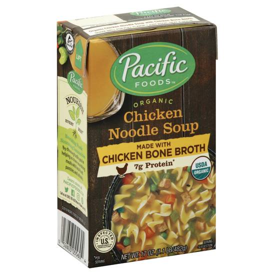 Pacific Foods Chicken Noodle Soup With Bone Broth (17 oz)