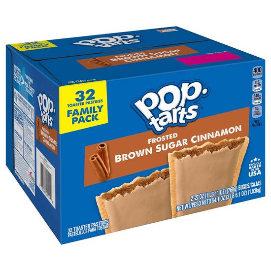 Pop-Tarts Frosted Brown Sugar Cinnamon Pastries (2 pack, 27 oz)