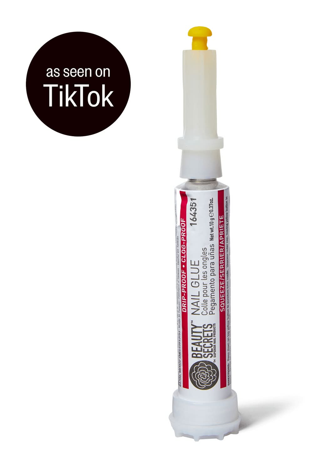 Beauty Secrets Drip and Clog Proof Nail Glue (0.37 oz)