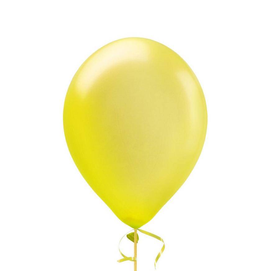 Party City Uninflated Sunshine Pearl Balloon (12in/yellow)