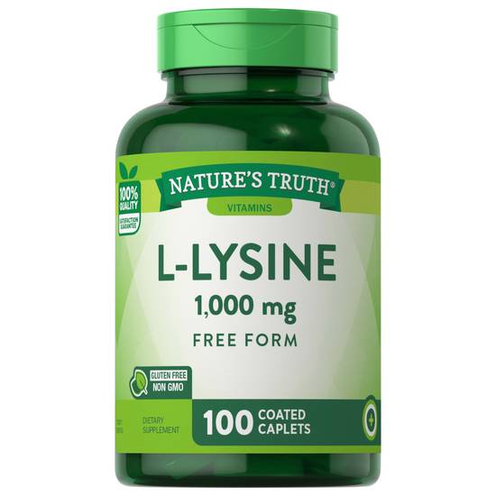 Nature's Truth L-Lysine Coated Caplets (100 ct)