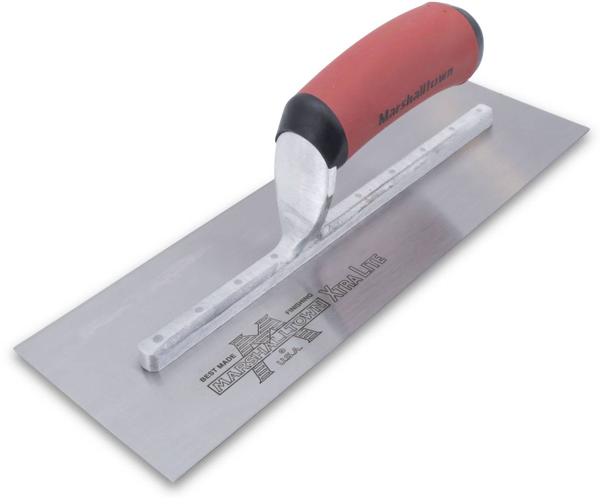 Marshalltown 12-in x 4-in High Carbon Steel Finishing Concrete Trowel | MXS62D-L