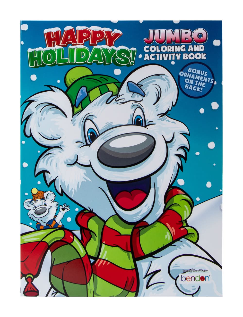 Happy Holidays Jumbo Coloring And Activity Book Polar Bear