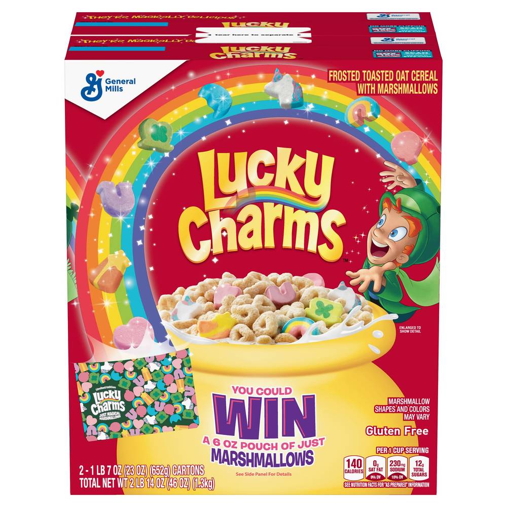 General Mills Lucky Charms, 23 oz, 2-count