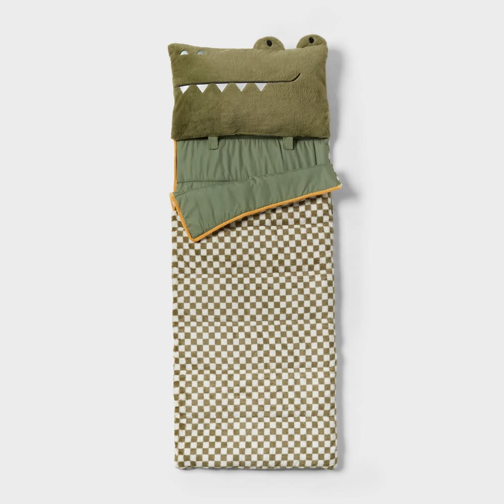 Pillowfort Kid's Alligator Sleeping Bag