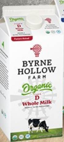 Byrne Dairy Whole Milk .5Gal (9 Units per Case)