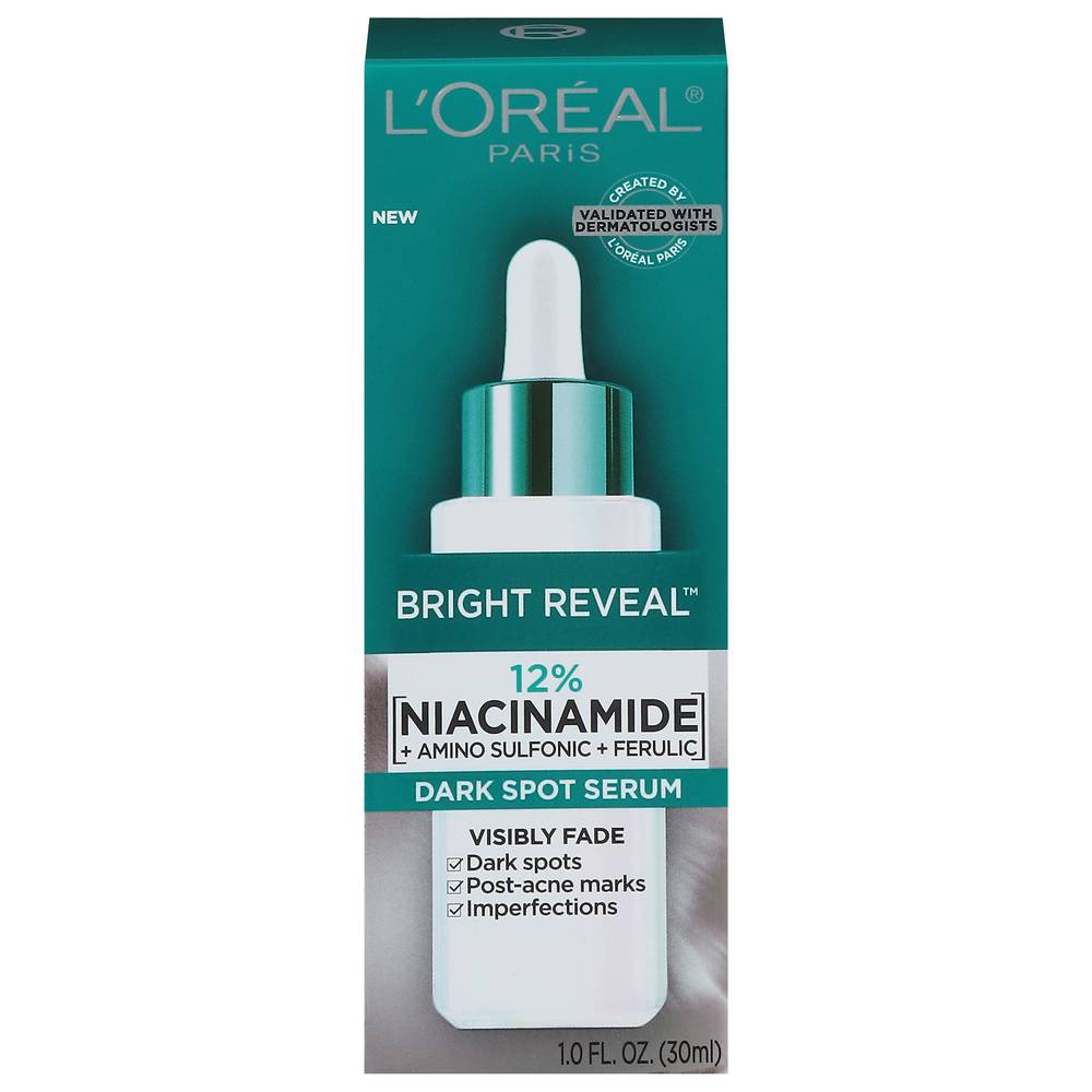 L'Oréal Bright Reveal 12%niacinamide Amino Sulfonic Serum (1 fl oz)