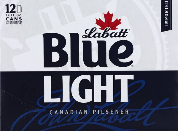 Labatt Blue Light Canadian Pilsner Beer (12 pack, 12 fl oz)